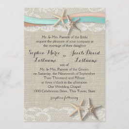 Invitación Cinta de estribor y encaje