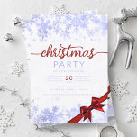 Invitación Cinta de Navidades de Navy Winter Wonder Company<br><div class="desc">Elegante Empresa Formal y Fiesta de Navidades corporativos / Cocktail / Dinner Invitation con la cinta de Navidades y copos de nieve de la Marina. Impresione a sus amigos y compañeros de trabajo con este sofisticado y elegante diseño de invitación.</div>