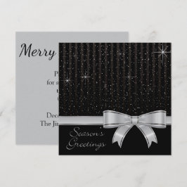 Invitación Cinta elegante y estrellas