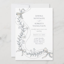 Cinta Floral Heritage Dibujada a Mano Elegante Bod