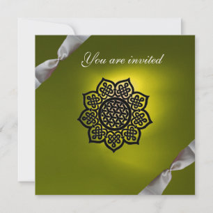 Invitación Cinta MAGIC EVENTO champán blanco amarillo