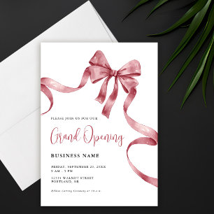 Invitación Cinta moderna de gran apertura empresarial