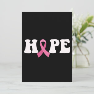 Invitación Cinta Rosa Conciencia del Cáncer de Mama Esperanza