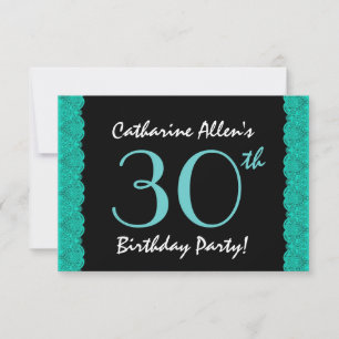 Invitación Cinta y negro escogidos por el Fiesta de cumpleaño