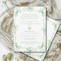 Cintas de arcos verdes y Baby Shower de marco flor
