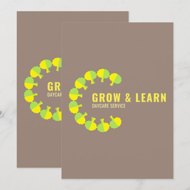 Invitación Circle Design Circle Logo Circular Logo Art (Anverso / Reverso)