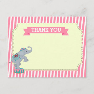 Invitación Circo de Carnaval Gracias Cartas De Nota