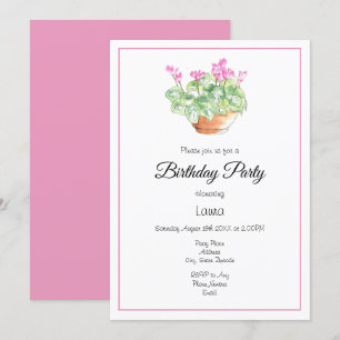 Invitación Círculo acuarela potente