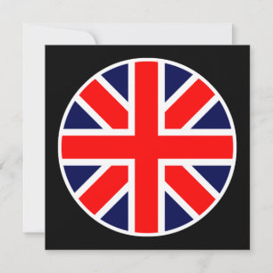 Invitación círculo bandera reino unido
