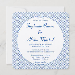 Invitación Círculo elegante patrón continuo geométrico elegan