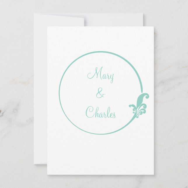 Invitación Círculo Fleur de Lis (Anverso)