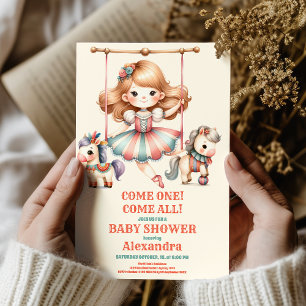 Invitación Circus Baby Shower