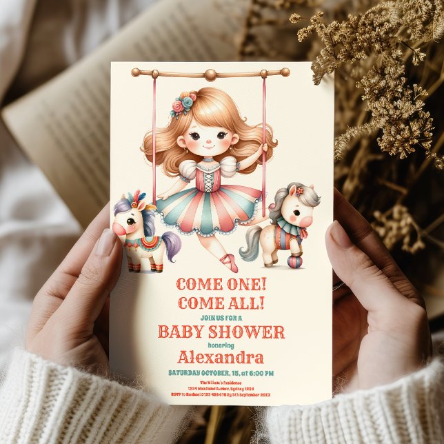 Invitación Circus Baby Shower (Subido por el creador)