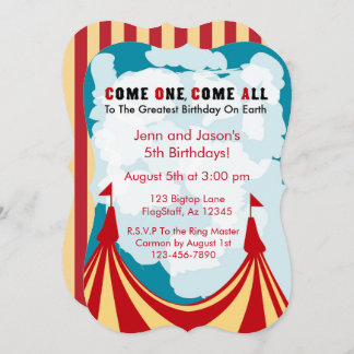 Invitación Circus Birthday Invitation