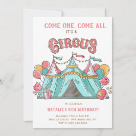 INVITACIÓN CIRCUS PARTIDO DEL CUMPLEAÑOS