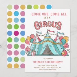 INVITACIÓN CIRCUS PARTIDO DEL CUMPLEAÑOS