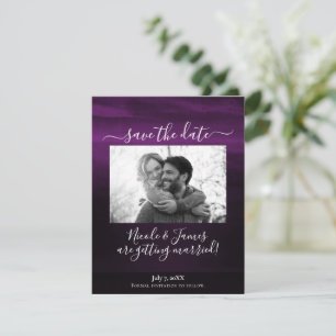 Invitación Ciruela Malhumorada Morado Moderno Aquarela Fecha