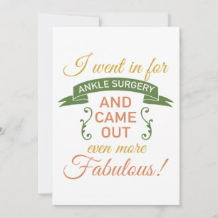 Invitación Cirugía de ángel Recuperación Fabulosa (Verde)