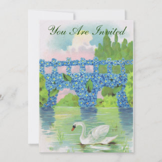Invitación Cisne Blanco Vintage