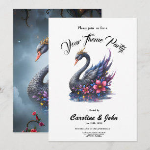 Invitación Cisne de la Luna Coronada - Guardián del Lago Sile