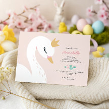 Cisne infantil bonito lindo elegante femenino rosa