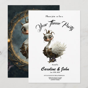 Invitación Cisne Mecánico Bajo la Luz de la Luna – Guardián d