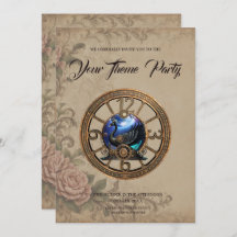 cisne negro de vapor con relojes y marchas.