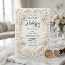 Cisnes de boda elegantes de crema falsa esculpidos