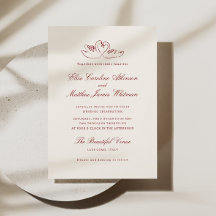 Cisnes Ilustrados Rojos Boda Caprichosa
