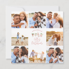 Invitación Cita color rosa de agua 50 y fabuloso cumpleaños