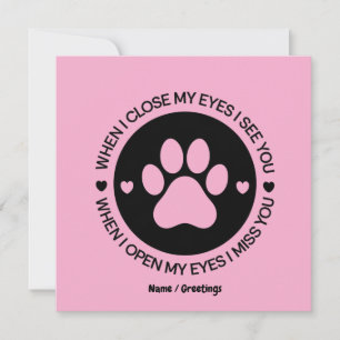 Invitación Cita de Amor "Cuando Cierro Mis Ojos Te Veo"