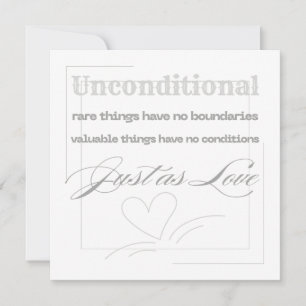 Invitación Cita de amor incondicional 