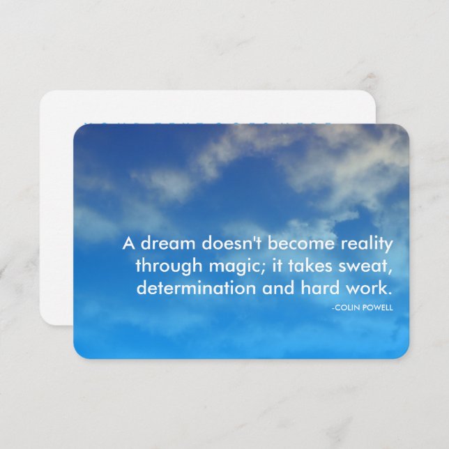 Invitación cita de éxito de powell (Anverso / Reverso)