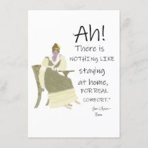 Cita de Jane Austen Emma Home Comfort