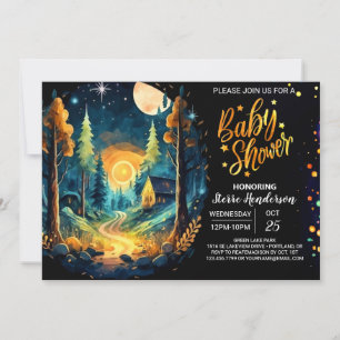 Invitación Cita de madera en el Baby Shower de Woods