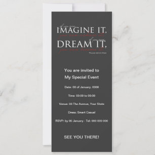 Invitación Cita de William Ward Imagine
