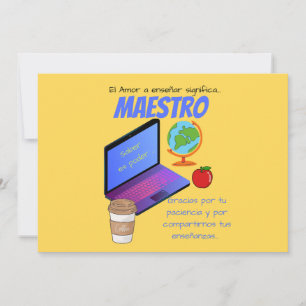 Invitación Cita del maestro de música maestro