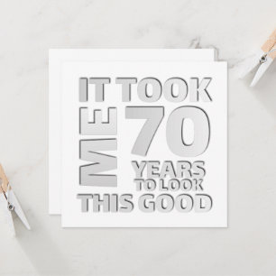Invitación Cita divertida de 70 años
