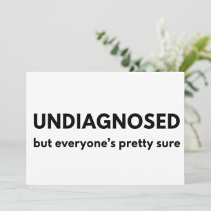 Invitación Cita Divertida de Autismo no Diagnosticado Toque d