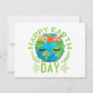 Invitación Cita divertida del Día de la Tierra Tierra genial