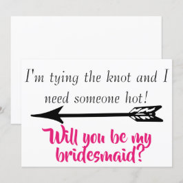 Invitación Cita divertida ¿Serás mi dama de honor?
