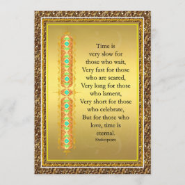 Invitación Cita inspiradora en diseño decorativo elegante