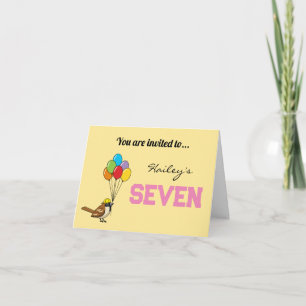 Invitación Cita resplandeciente con globos Cumpleaños   Perso