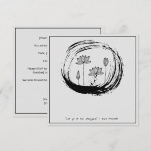 Invitación Cita Zen: Sabiduría y meditación