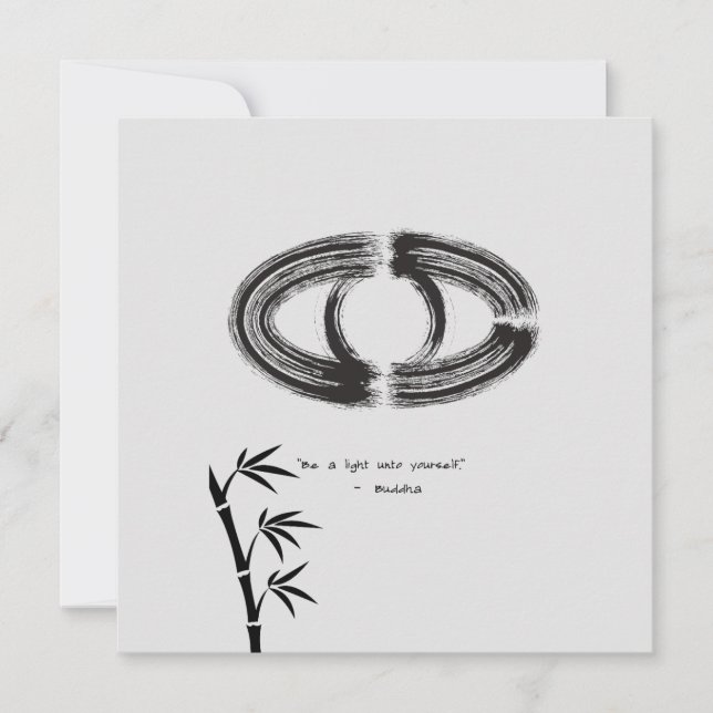 Invitación Cita Zen: Sabiduría y meditación (Anverso)