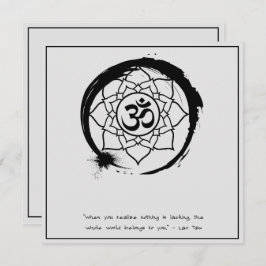 Invitación Cita Zen: Sabiduría y meditación