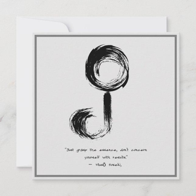 Invitación Cita Zen: Sabiduría y meditación (Anverso)