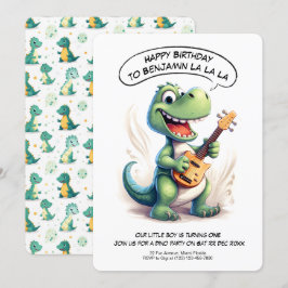 Invitación Citas de dinosaurios | Aniversario de los niños de
