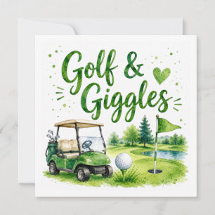 Invitación Citas divertidas de golf para golfistas en el camp
