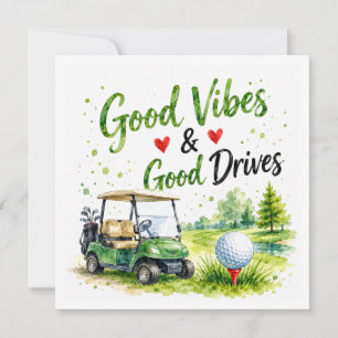 Invitación Citas divertidas de golf para golfistas en el camp